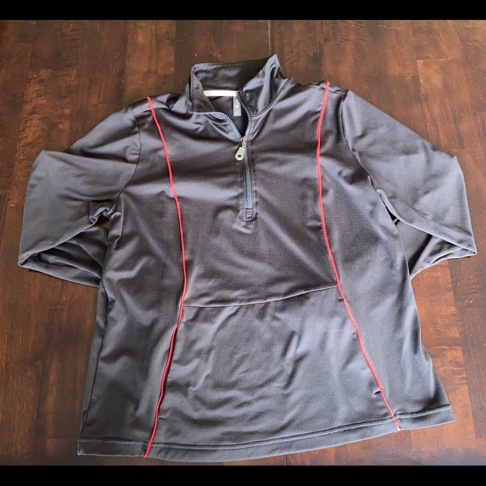 Soft quarter zip with thumb holes